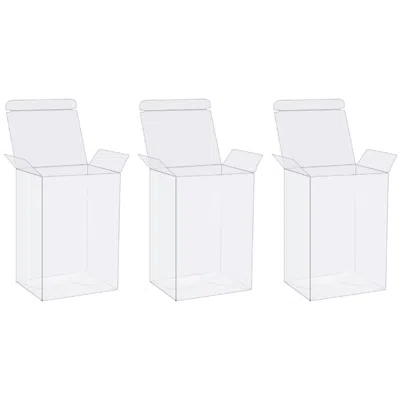 Funko Set Of 3 Protector Case For  Pop! Vinyl Figures - 4 Inches In Transparent