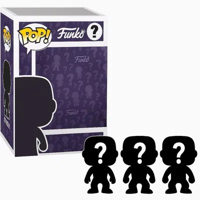 Funko Set Of 3 Surprise Mystery  Pop! Randomly Selected In Black