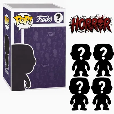 Funko Set Of 4 Surprise Mystery Horror  Pop! Randomly Selected In Purple