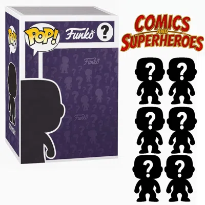 Funko Set Of 6 Surprise Mystery Comics & Superheroes  Pop! Randomly Selected In Purple