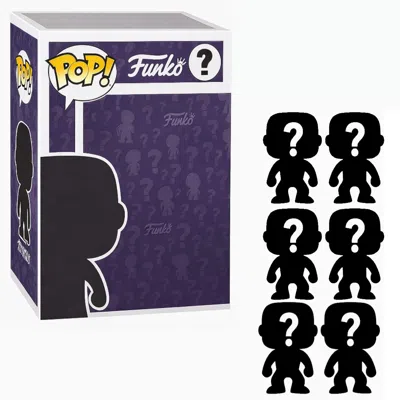 Funko Set Of 6 Surprise Mystery  Pop! Randomly Selected In Black