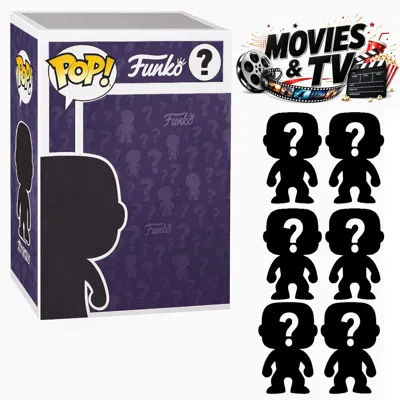 Funko Set Of 6 Surprise Mystery Movies & Tv  Pop! Randomly Selected In Purple