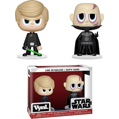 Funko Star Wars Luke Skywalker & Darth Vader Vynl Figure 2-pack In Black