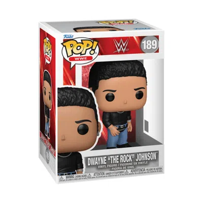 Funko Wwe Dwayne The Rock Johnson With Fanny Pack  Pop! Vinyl Figure #189 In Black