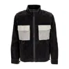 Funky Men's Round Corduroy Jacket Washed Black In Washed Black