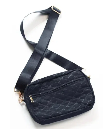 Funky Monkey Sophie Quilted Crossbody Bag In Black