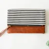 Funky Monkey Women's Foldover Clutch In Cognac In Green
