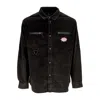 Funky Ultra Corduroy Shirt Men's Long Sleeve Shirt Black In Black