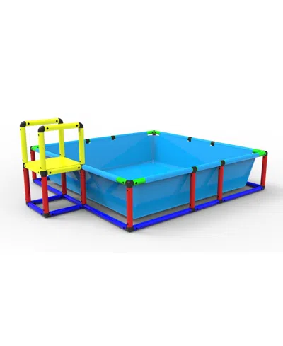 Funphix 15-in Plastic A-frame Pool Ladder With Hand, Buildable Pool In Multi