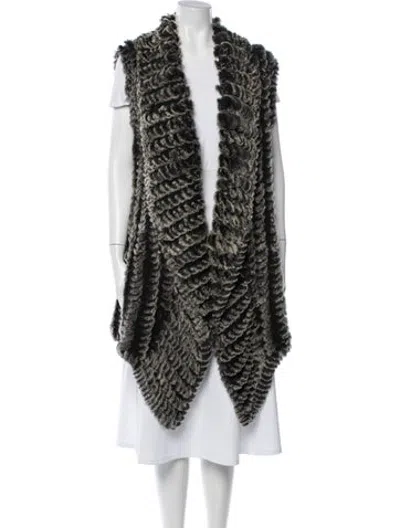 Pre-owned Fur Animal Print  Jacket In Multicolor