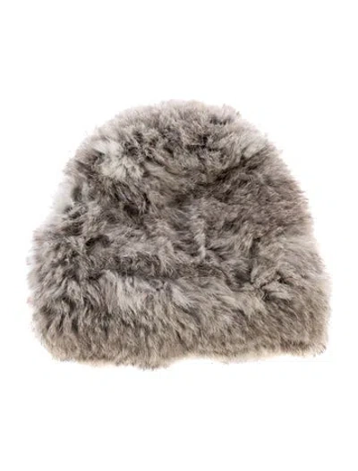 Pre-owned Fur Beanie In Multi