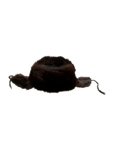 Pre-owned Fur Beaver Trapper Hat In Brown