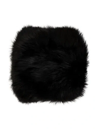 Pre-owned Fur Black  Hand Warmer