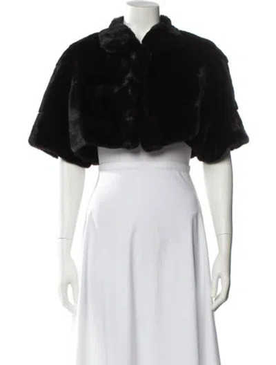 Pre-owned Fur Bolero In Brown