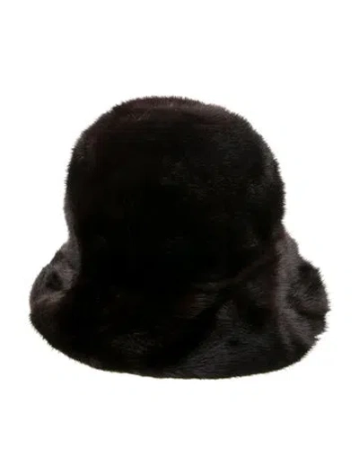 Pre-owned Fur Bowler Hat In Brown