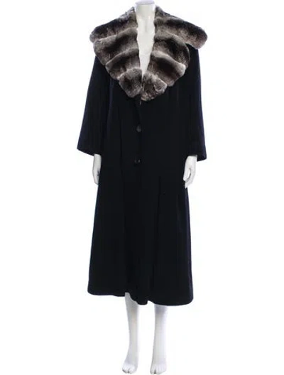 Pre-owned Fur Cashmere Coat In Multi