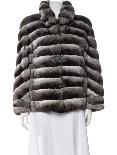 Pre-owned Fur Chinchilla Jacket In Multi