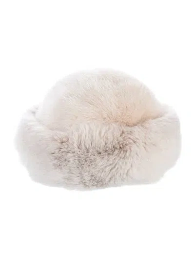 Pre-owned Fur Cloche Hat In Neutrals