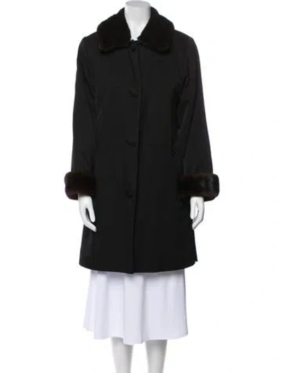 Pre-owned Fur Coat In Black