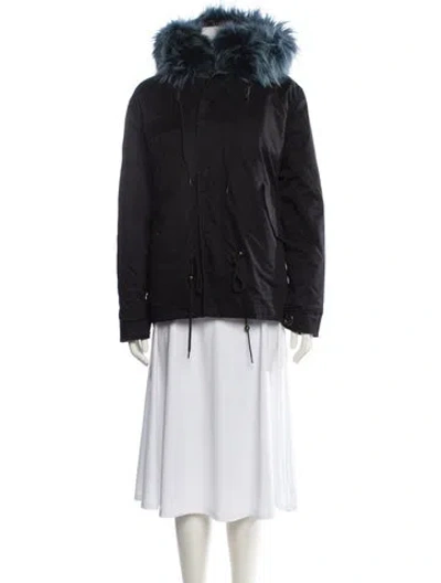 Pre-owned Fur Coat In Black