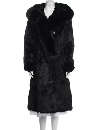 Pre-owned Fur Coat In Black