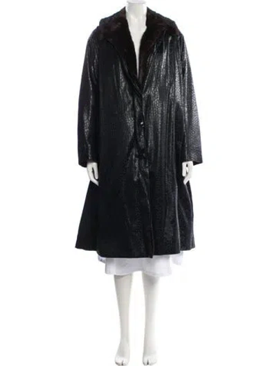 Pre-owned Fur Coat In Black