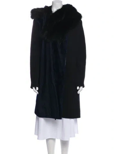 Pre-owned Fur Coat In Black