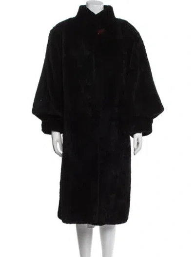 Pre-owned Fur Coat In Black