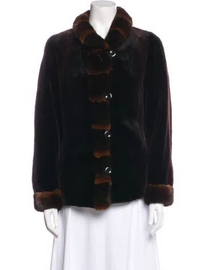 Pre-owned Fur Coat In Black