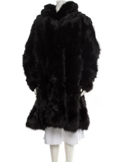 Pre-owned Fur Coat In Black
