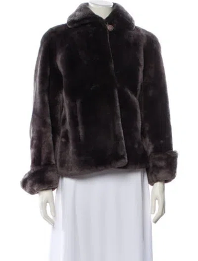Pre-owned Fur Coat In Black