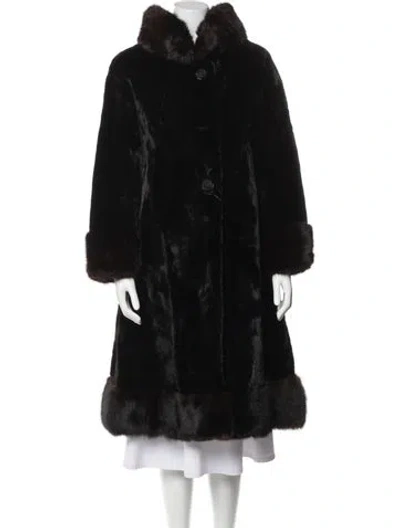 Pre-owned Fur Coat In Black
