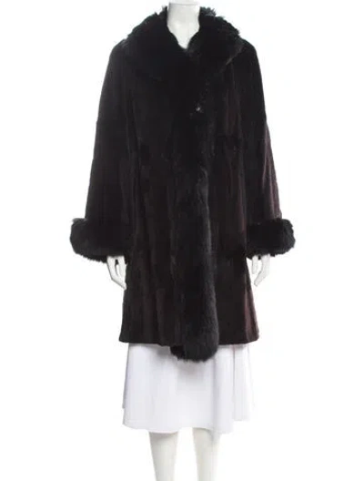 Pre-owned Fur Coat In Black