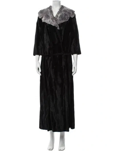 Pre-owned Fur Coat In Black