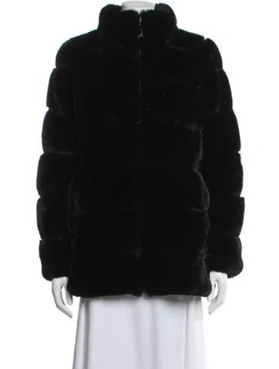 Pre-owned Fur Coat In Black
