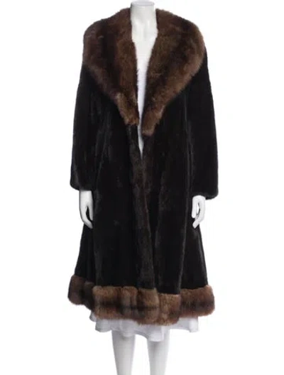 Pre-owned Fur Coat In Black