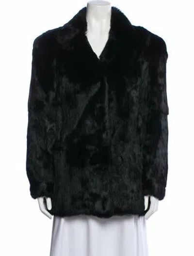 Pre-owned Fur Coat In Black