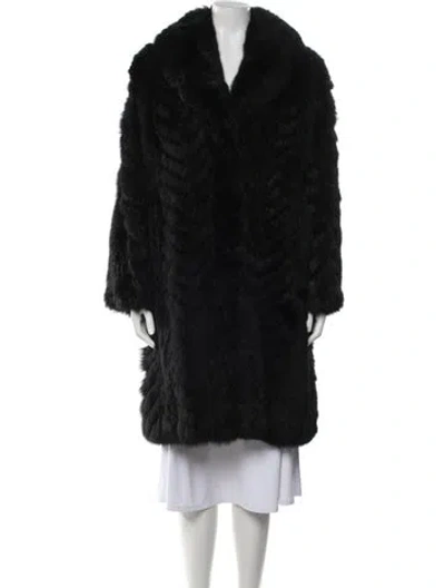 Pre-owned Fur Coat In Black