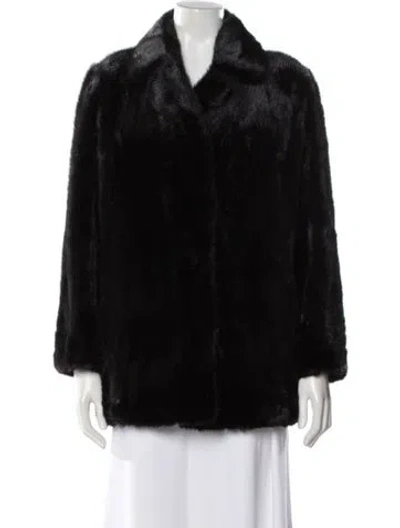 Pre-owned Fur Coat In Black