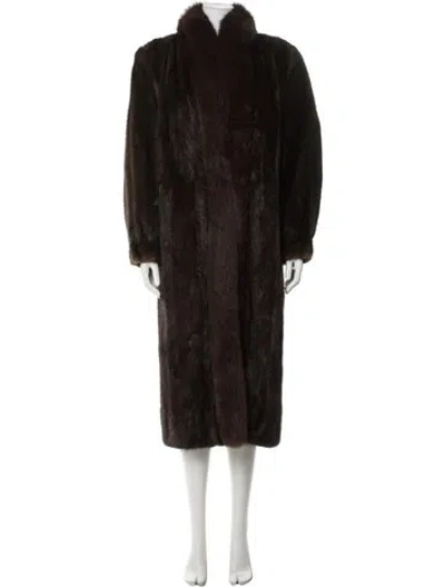Pre-owned Fur Coat In Black