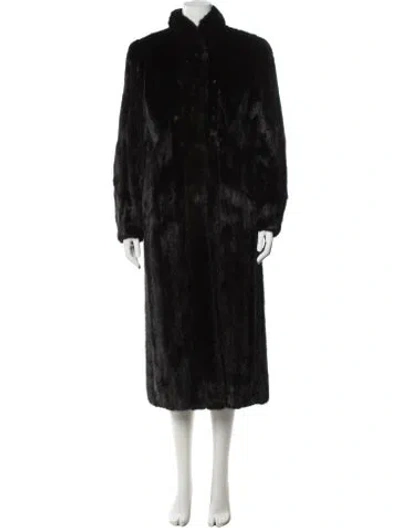 Pre-owned Fur Coat In Black