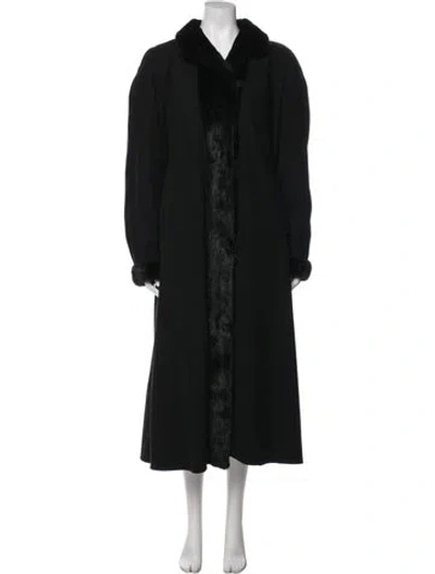 Pre-owned Fur Coat In Black