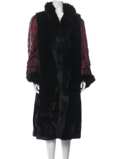 Pre-owned Fur Coat In Black