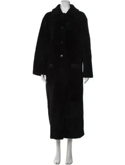 Pre-owned Fur Coat In Black