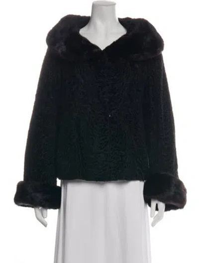 Pre-owned Fur Coat In Black