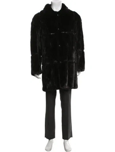 Pre-owned Fur Coat In Black