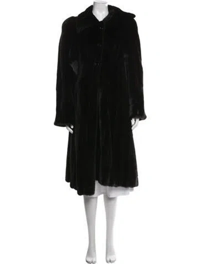 Pre-owned Fur Coat In Black