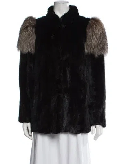 Pre-owned Fur Coat In Black