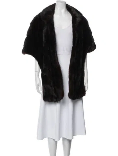 Pre-owned Fur Coat In Black