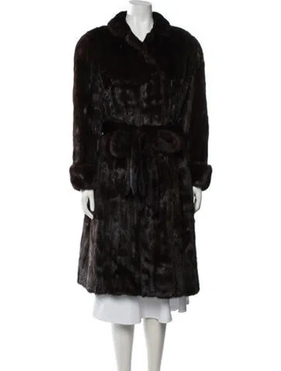 Pre-owned Fur Coat In Black